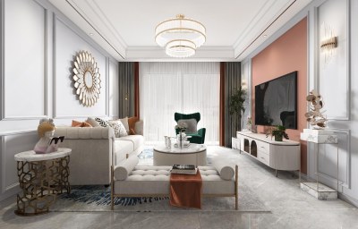 简欧客餐厅3D模型下载